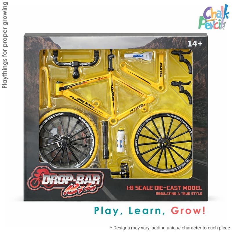 Mountain Yellow Bike 1:8 Scale DIE-CAST Model