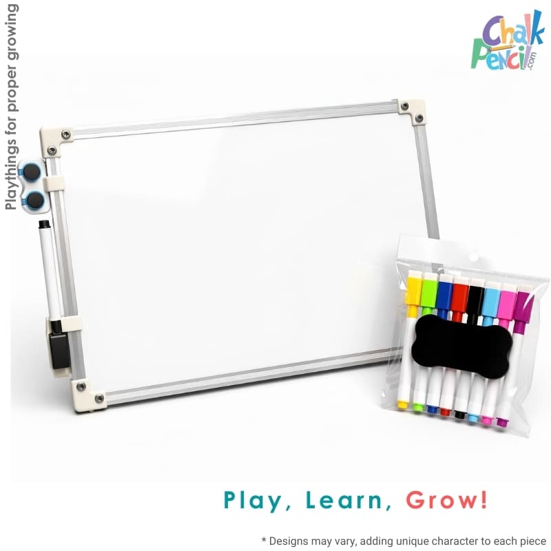 Mini Classroom Whiteboard Set Board with 8 Markers
