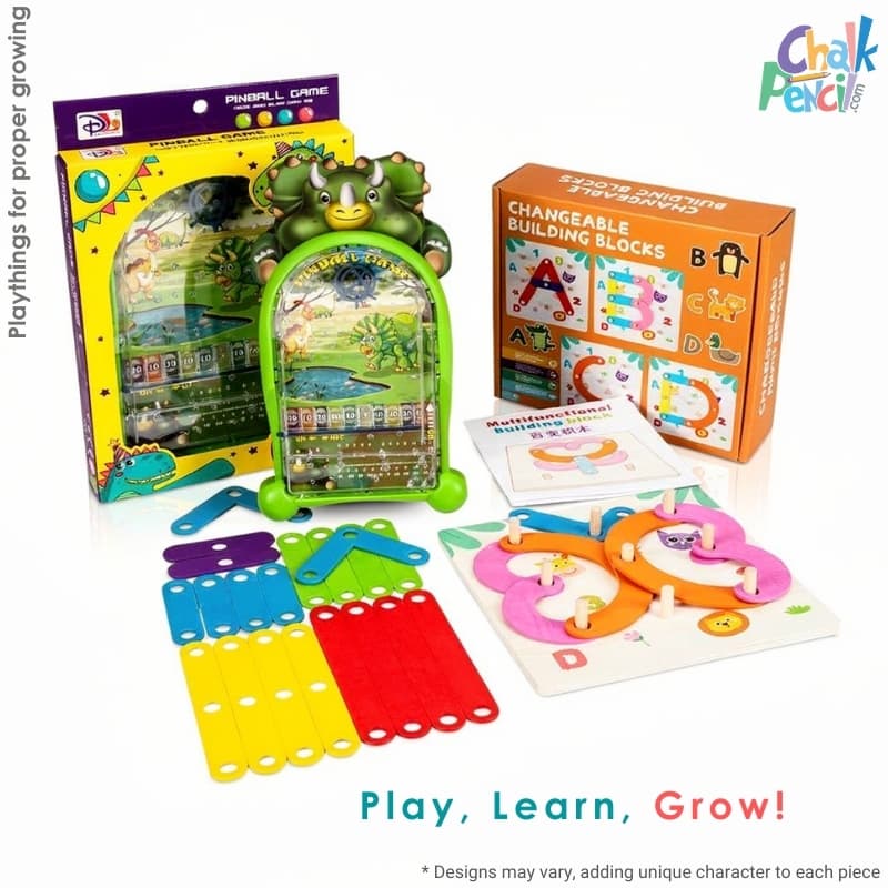 Dino Pinball and Creative Blocks Activity Pack