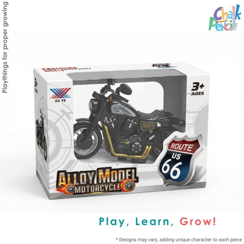 Alloy Model Motorcycle Route 66 Green