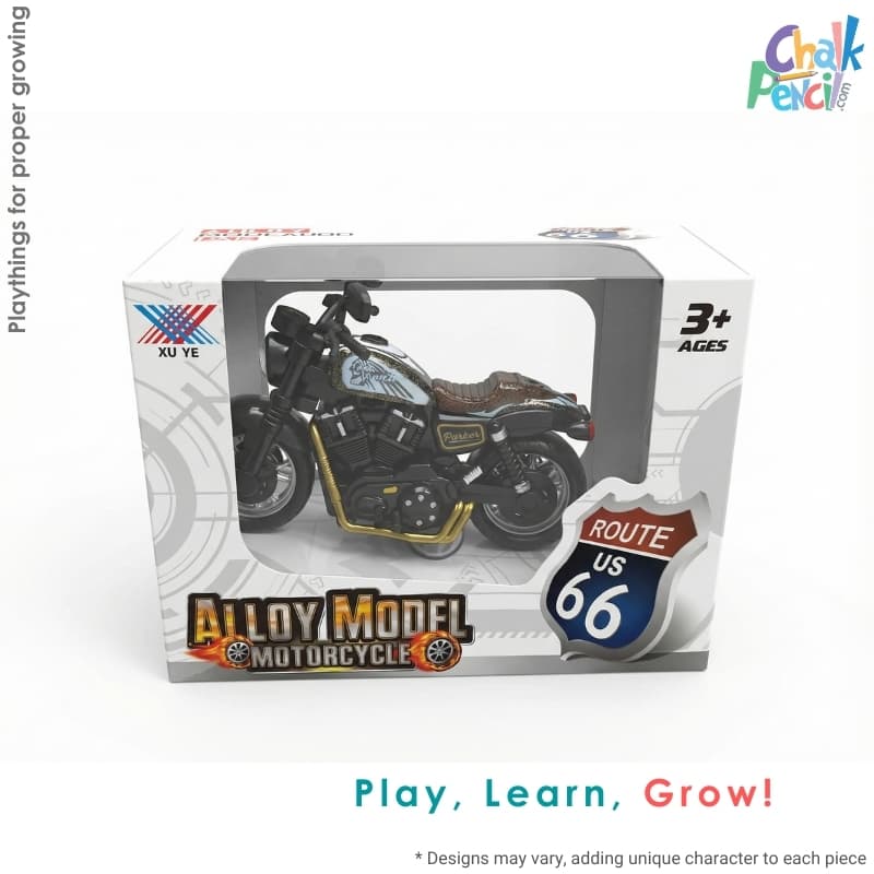 Alloy Model Motorcycle Route 66 Purple