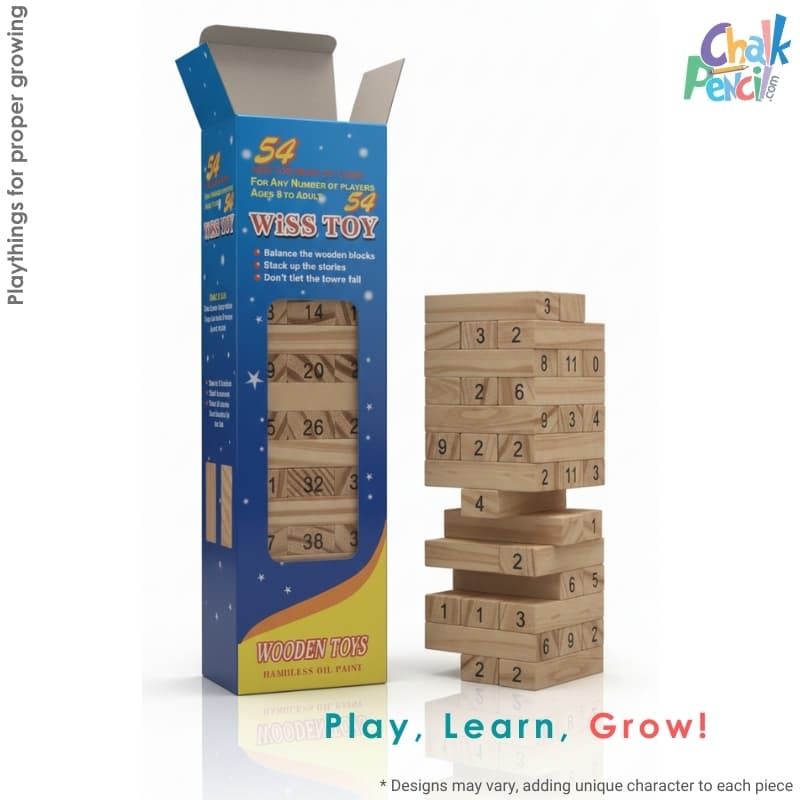 Tower Tumble Blocks 54 pcs