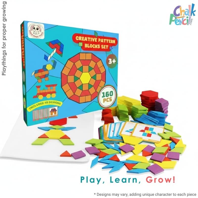 Creative Pattern Block Set 160 pcs