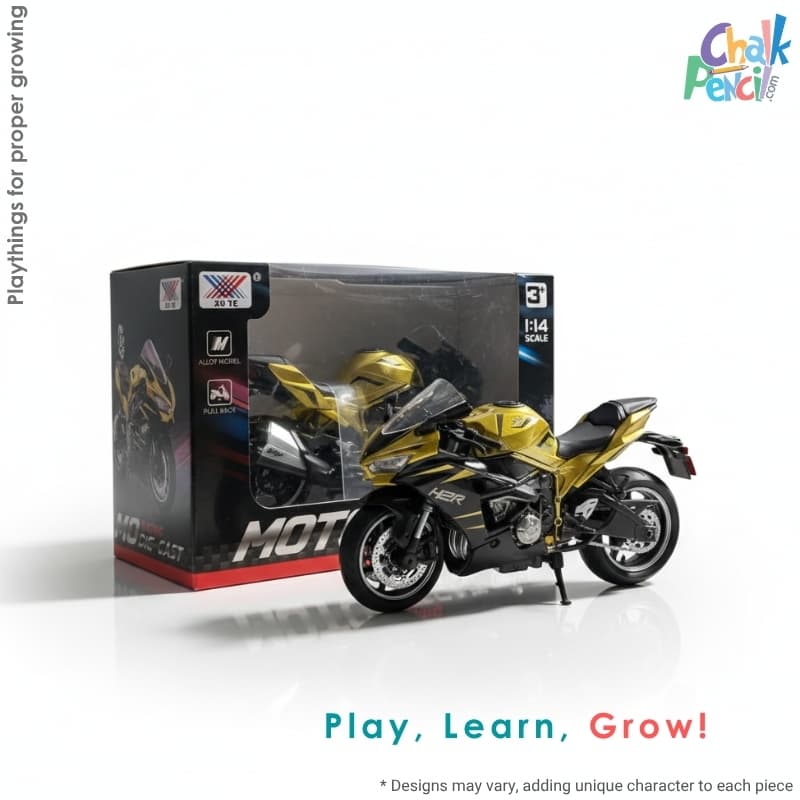 Moto Racing Die-Cast Yellow - Image 1
