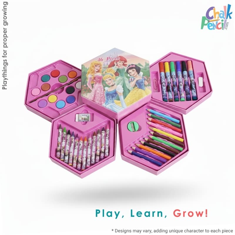 Kids Princess 46 pcs Coloring Set