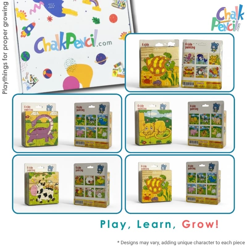 6 Size Painting Puzzle Block Set