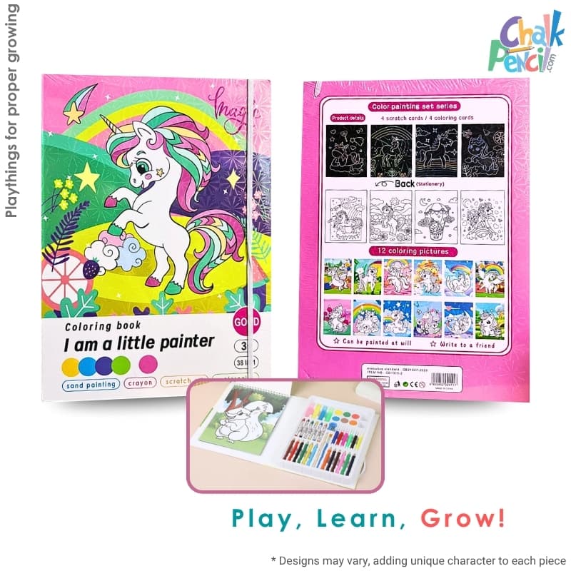 Unicorn Coloring Book Set