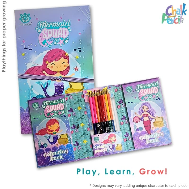 Mermaid Coloring Book Set