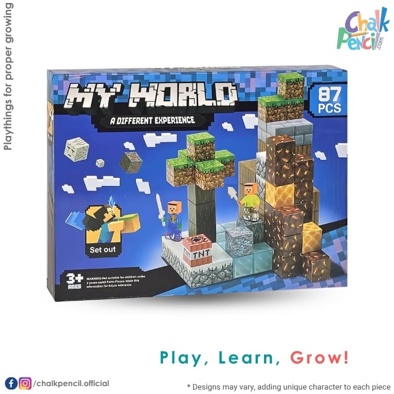 My World Magnetic Blocks 87 Pieces