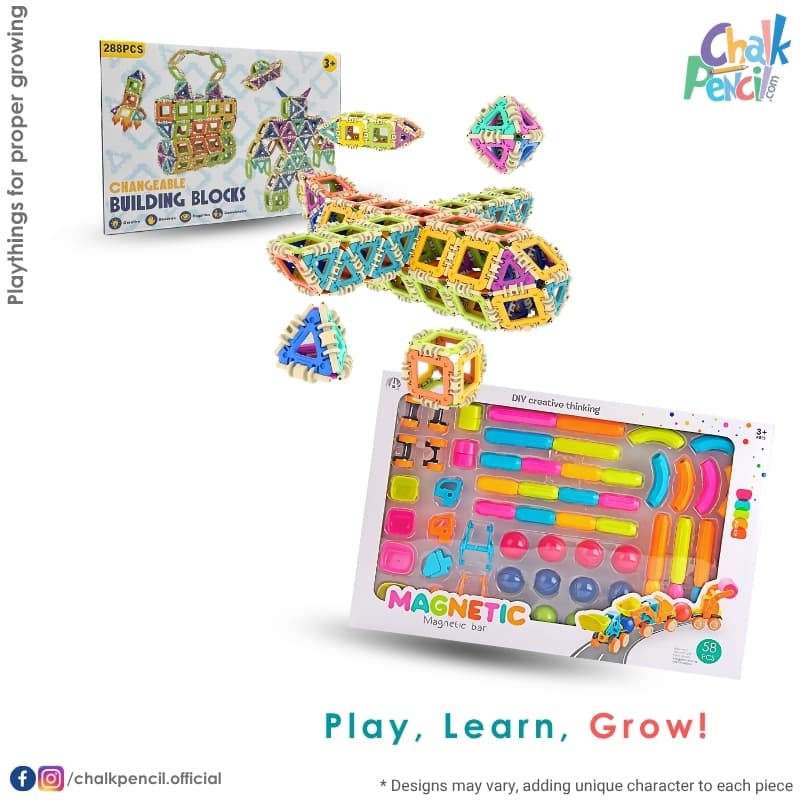 3D Construction and Magnetic Logic Skills Set