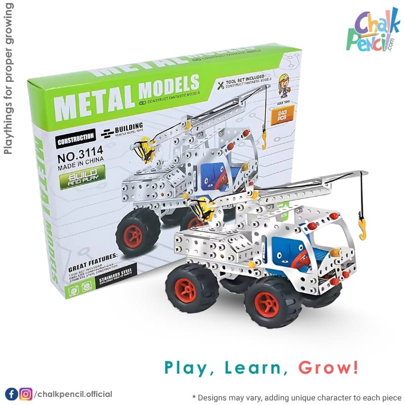DIY Metal Construction Vehicle 243 pcs - Image 1