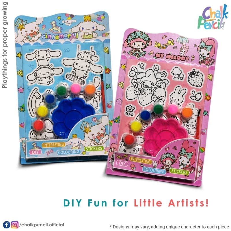 Kids DIY Coloring Stickers Set