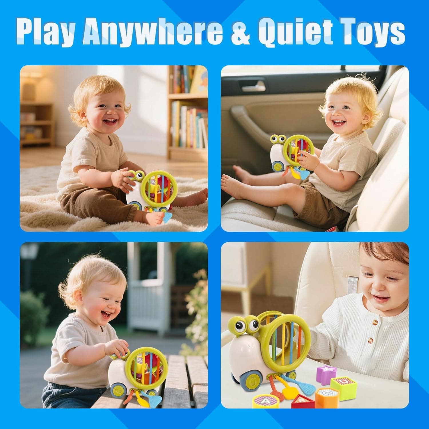 5 in 1 Montessori Sensory Snail Toy - Image 2