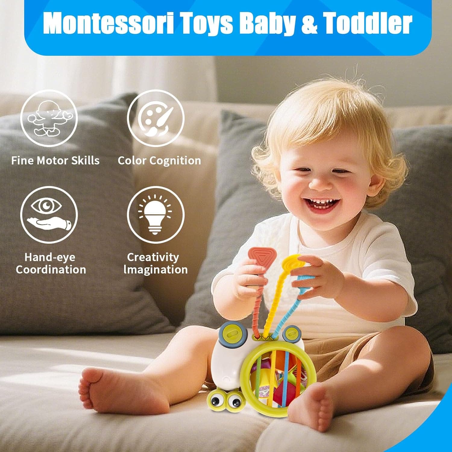 5 in 1 Montessori Sensory Snail Toy - Image 3