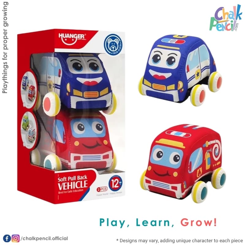 Huanger Soft Pull Back Vehicle Set - Image 1