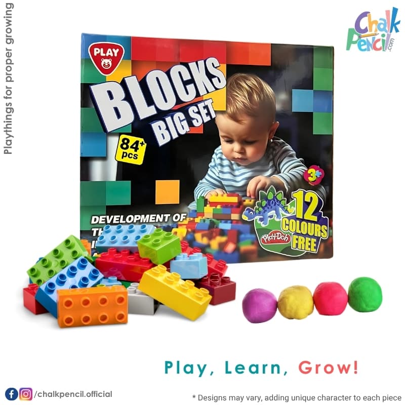 Blocks Big Set with 12 Color Play-Doh - Image 1