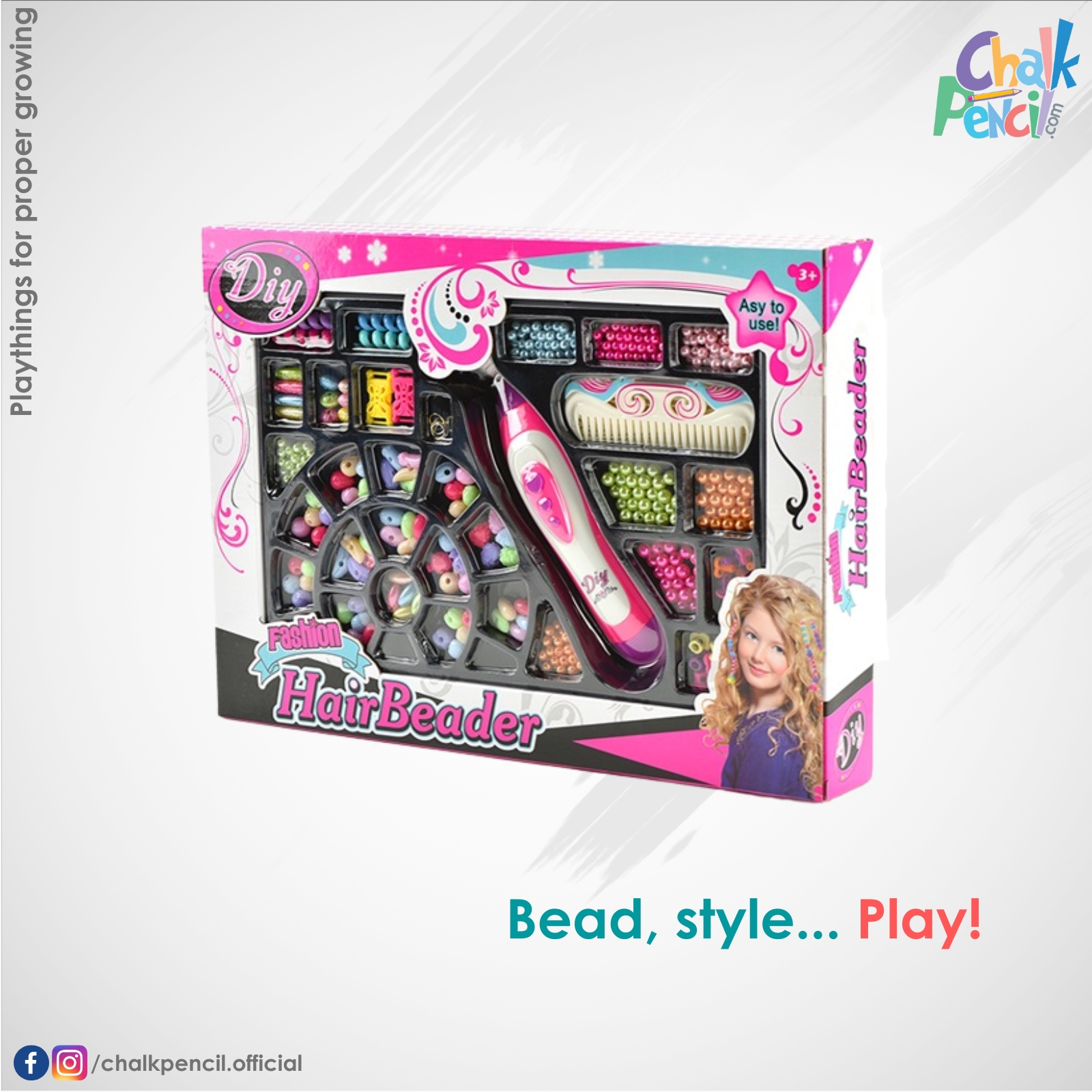 Fashion Hair Beader Dream Diy Toys For Girls - 183356015