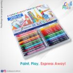 Web DOMS Extra Long Wax Crayons 24 Shades