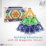 Web 3D Magnetic Sticks 108 Pcs
