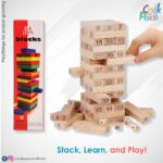 Web Stacking Blocks Wooden 54pcs