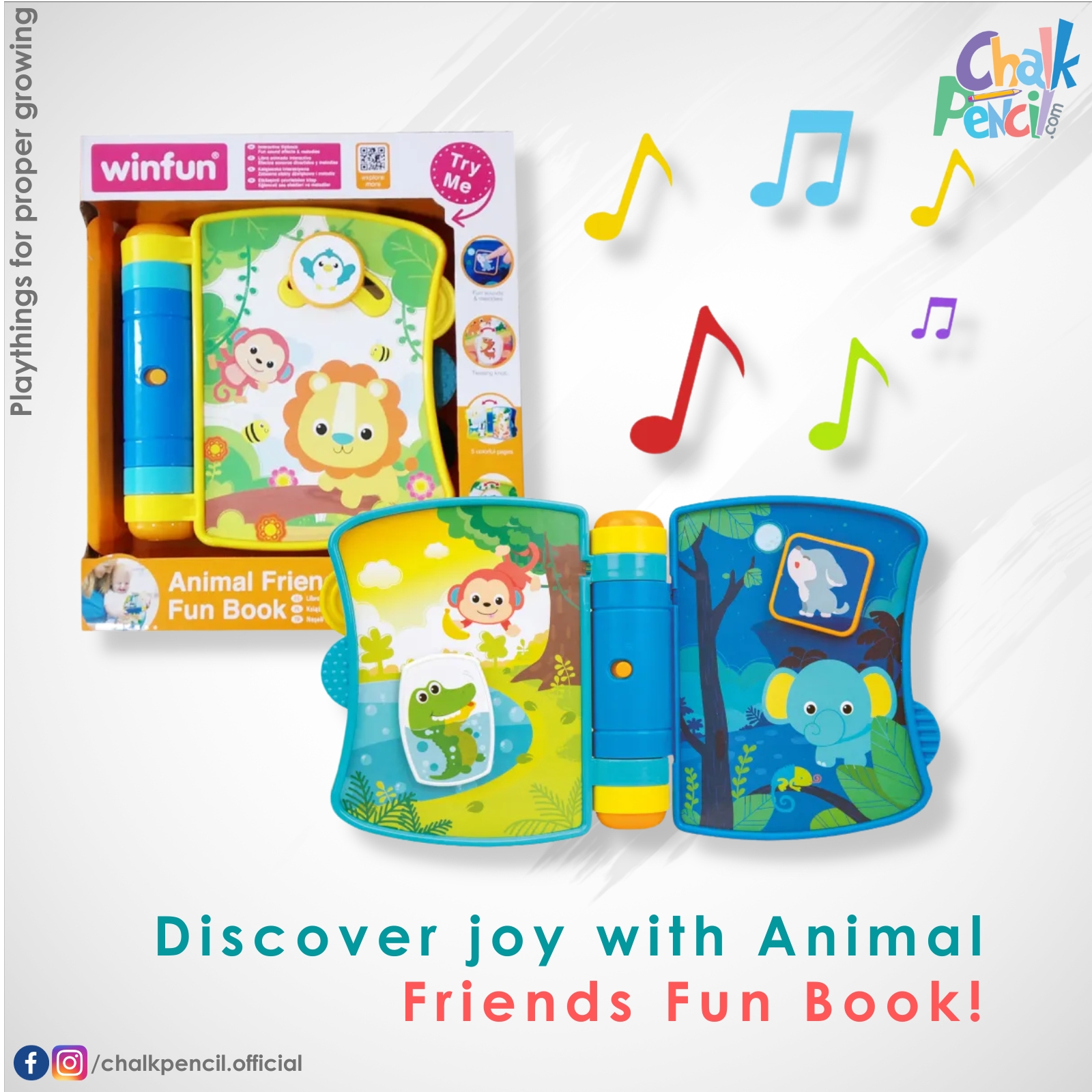 Winfun 000746 Animal Friends Fun Book