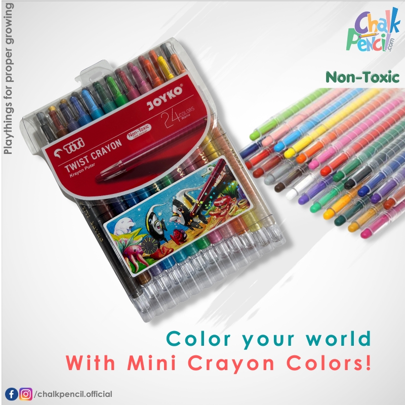 JOYTiTi Twist Crayon 24 Colors