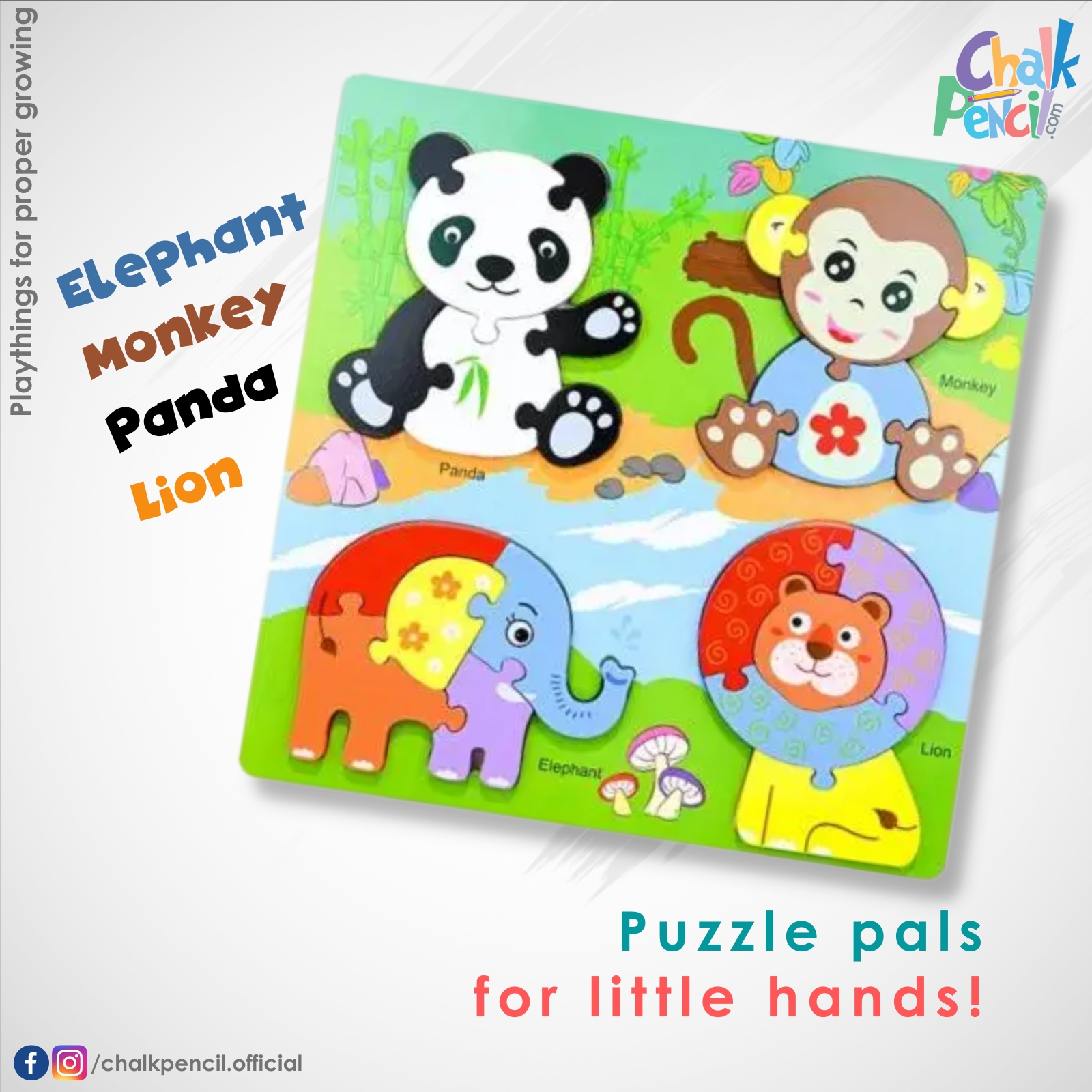 Cute Animals Puzzle Board