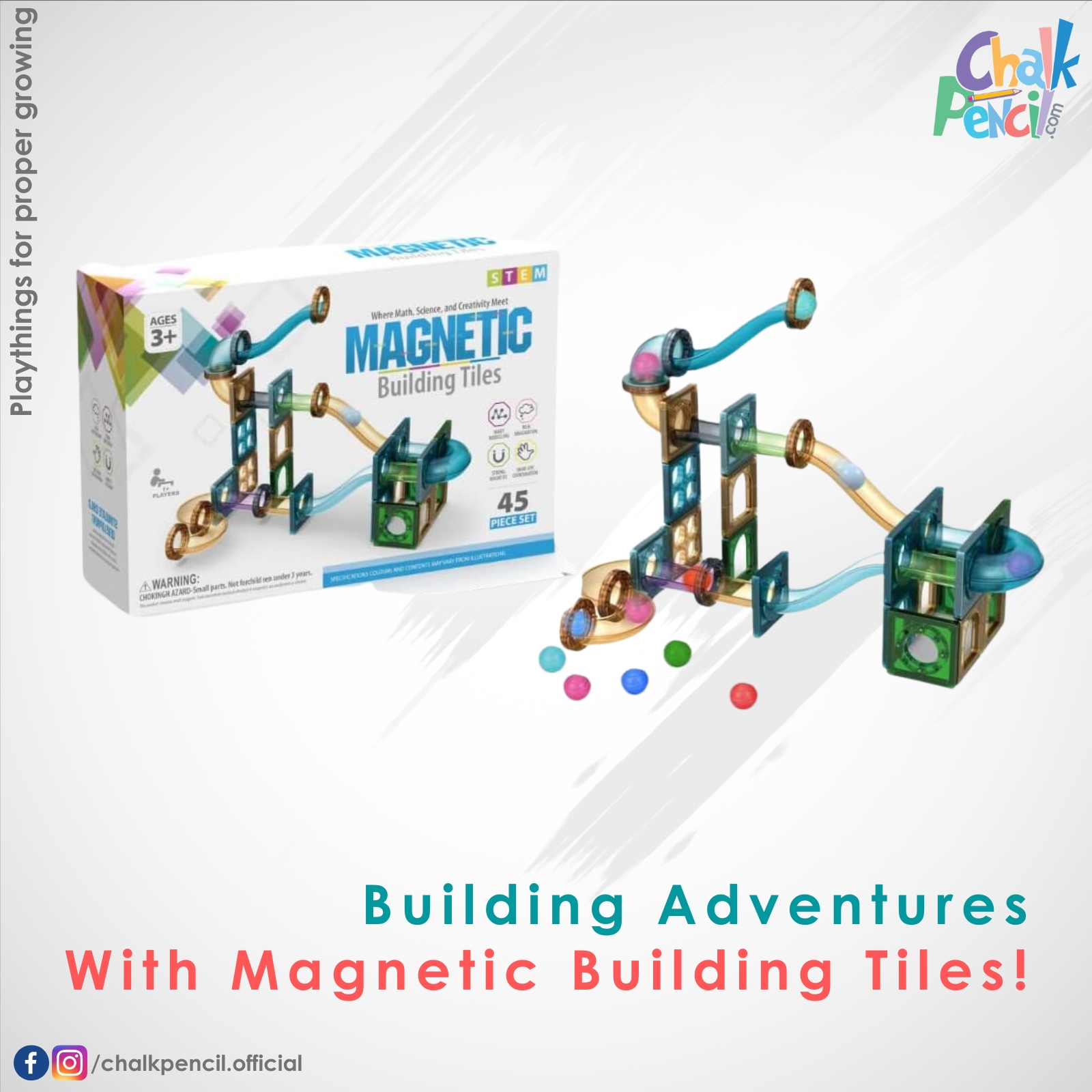 Magnetic Tiles 45 pcs