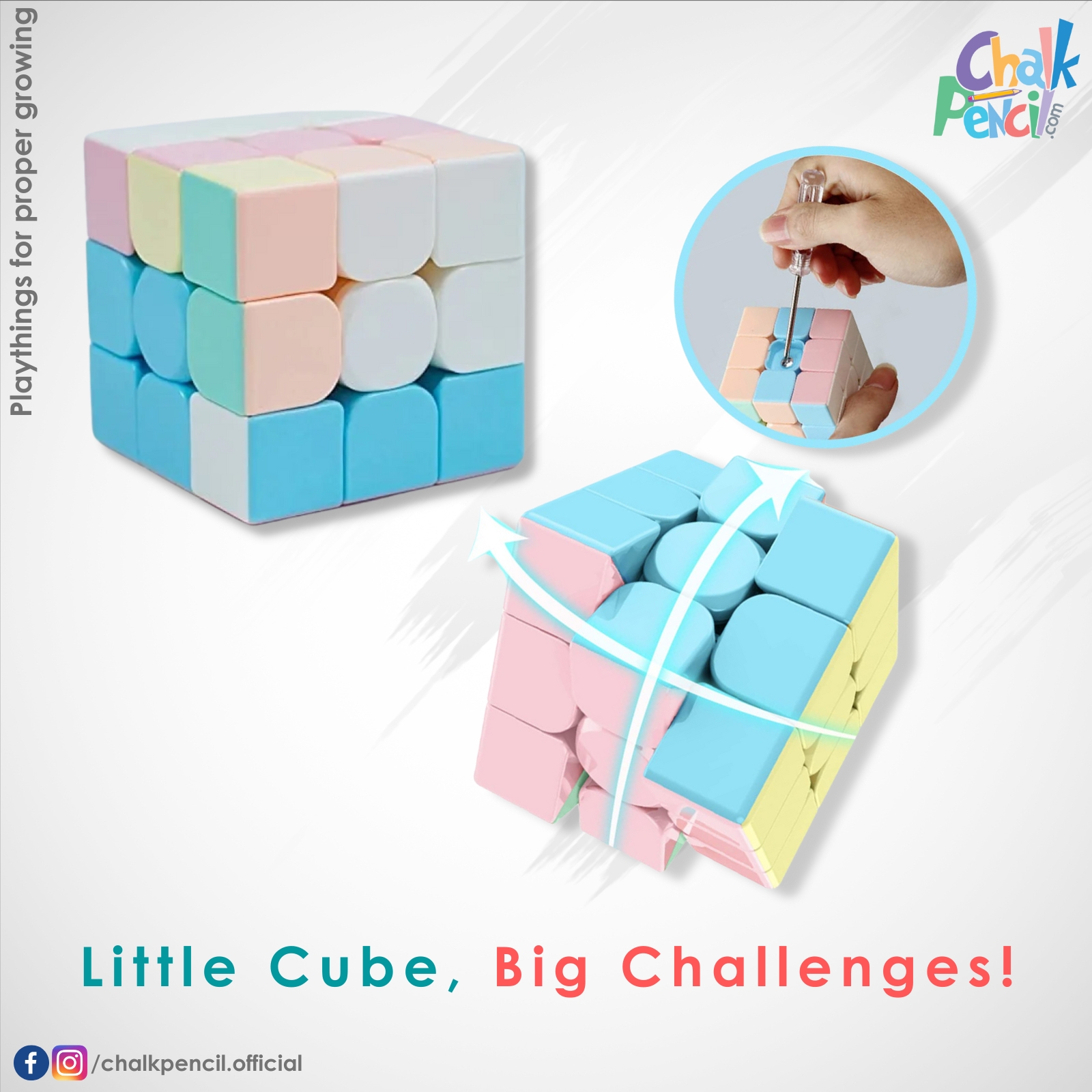 3x3 Colorful 55mm Rubik's Cube