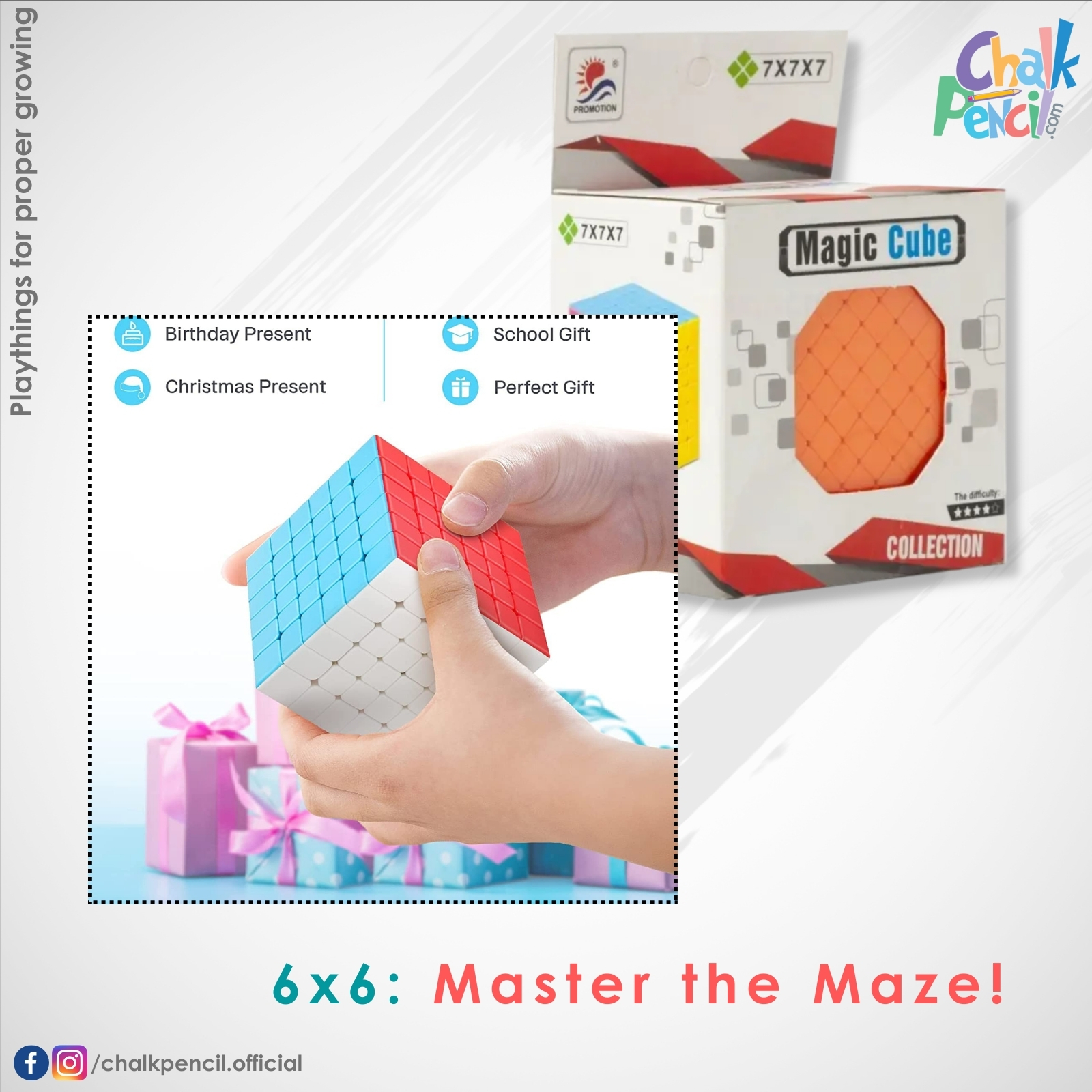 6x6 Exclusive 66mm Rubik's Cube
