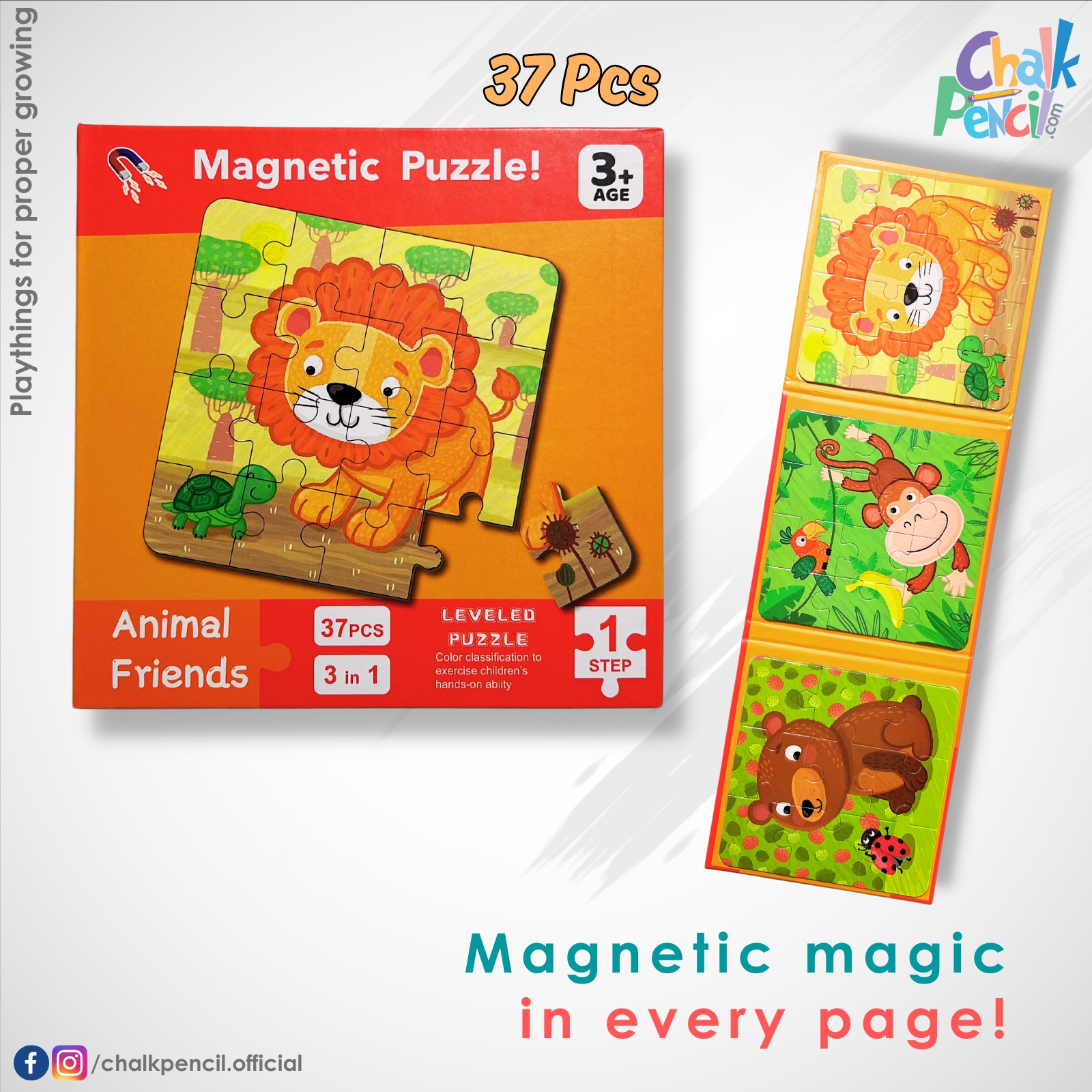 Magnetic Puzzle Animal Friends