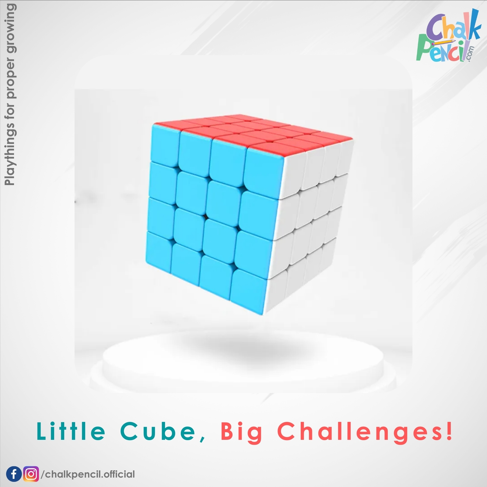 4x4 Colorful 55mm Rubik's Cube