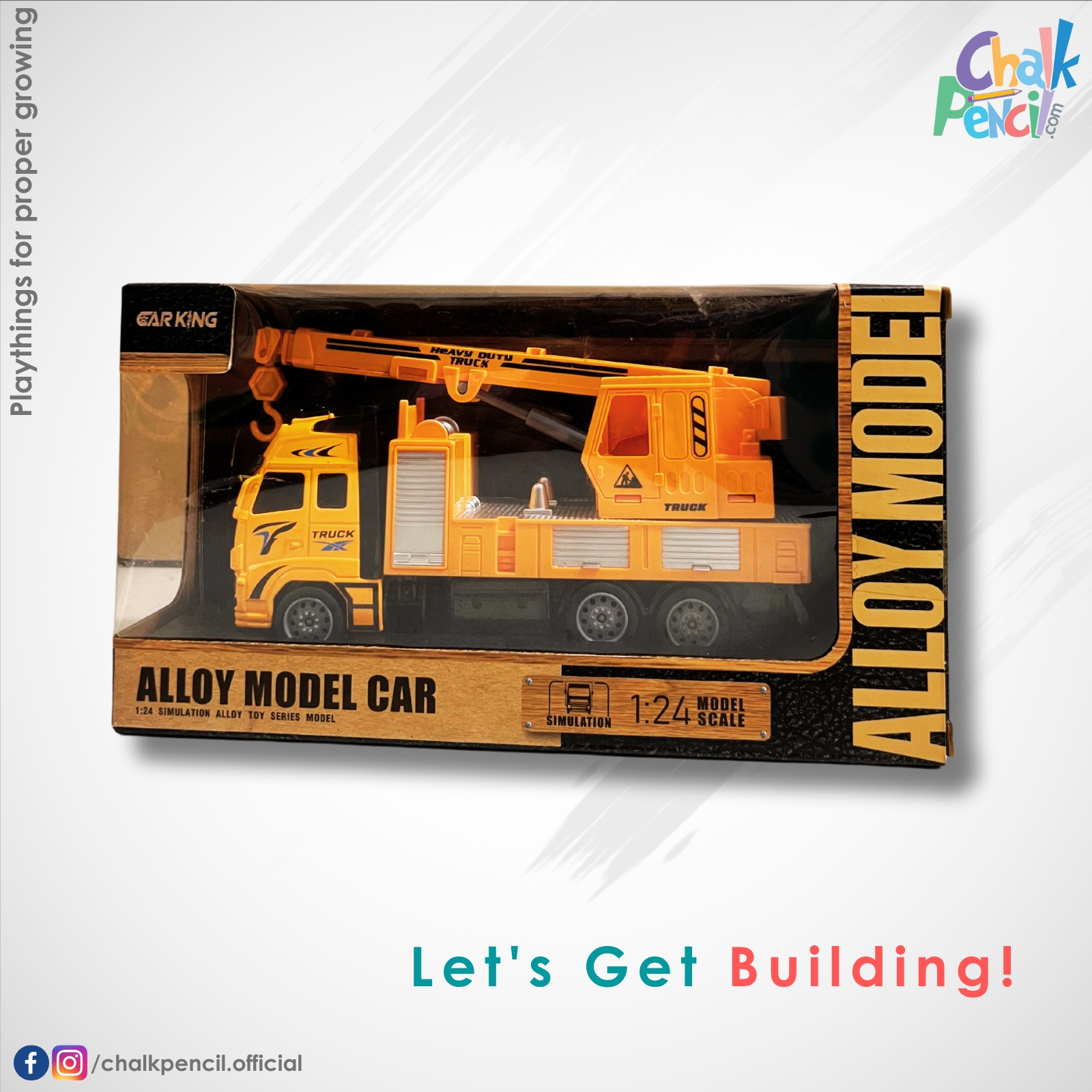 Alloy Model Car Crane Truck