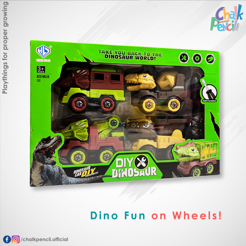 DIY Dinosaur Vehicle Set