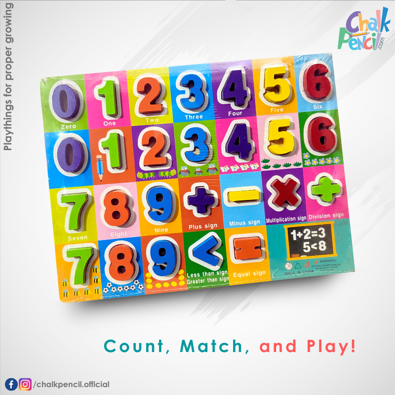 Colorful Numbers Puzzle Board