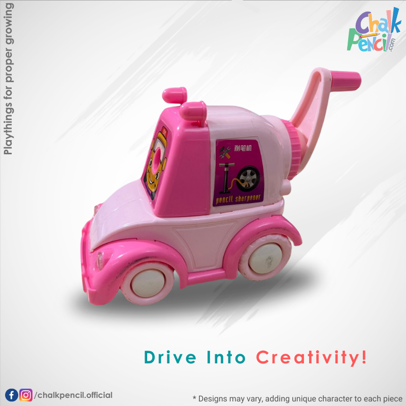 Exclusive Car Shape Jumbo Pink Sharpener