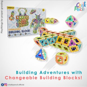 3D Changeable Building Blocks 288pcs
