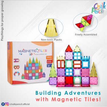 Magnetic Tiles 60pcs (Premium)
