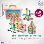 3D Premium Magnetic Rods 42 pcs