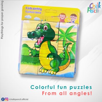 6 Side Painting Crocodile Puzzle Set
