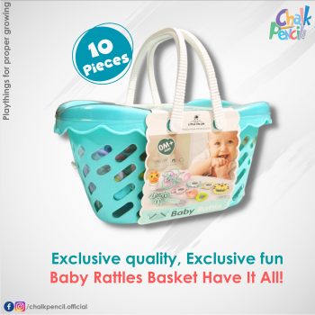 CP090 Baby Rattles Exclusive Basket