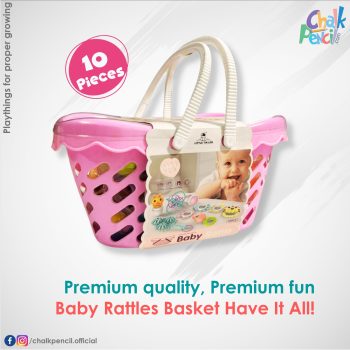 CP090 Baby Rattles Premium Basket