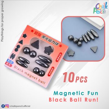 Black Magnet Ball Set 10 pcs