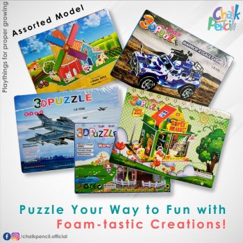 Popular Cardboard Foam 3D Puzzles (Assorted)