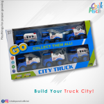 City Truck Collection - Friction Powered 6-Piece Toy Car Set