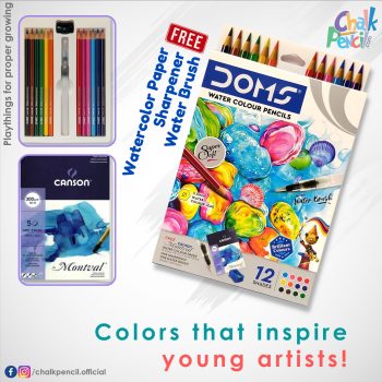 DOMS Water Colour Pencils 12 Shades