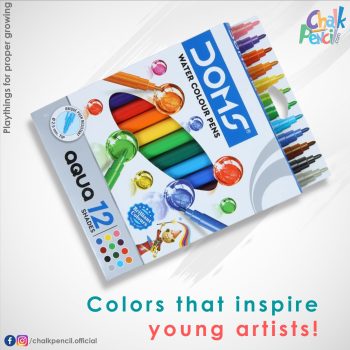DOMS Water Colour Pens 12 Shades