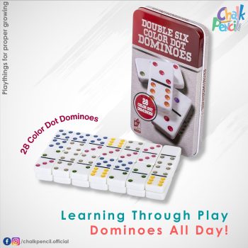 Colorful Double Six Color Dominoes