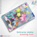 Unicorn Eraser Set