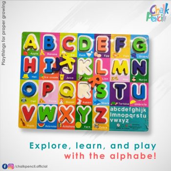 Exclusive Alphabet Learning Wooden Puzzle Board